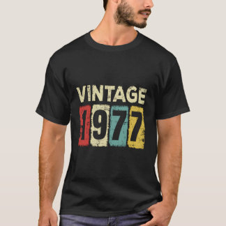 Camiseta Vintage De Cumpleaños De 46 Años 1977 46º Cumpleañ
