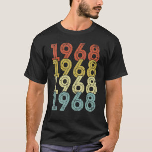 Camiseta Vintage de cumpleaños de 54 años 1968 54º cumpleañ