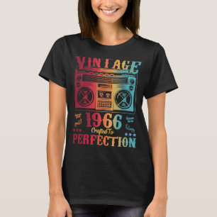 Camiseta Vintage de cumpleaños de 57 años 1966 mujeres homb