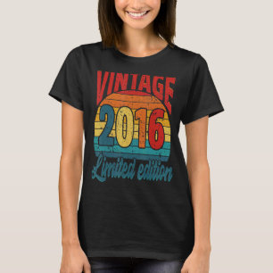 Camiseta Vintage de cumpleaños de 6 años 2016