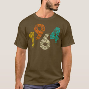 Camiseta Vintage de cumpleaños retro de 1964