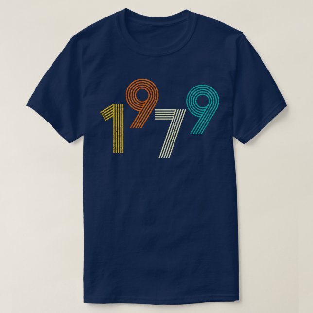 Camiseta Vintage de cumpleaños retro de 1979 (Diseño del anverso)