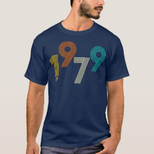 Camiseta Vintage de cumpleaños retro de 1979