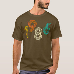 Camiseta Vintage de cumpleaños retro de 1986