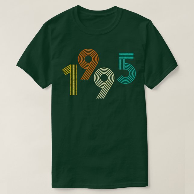 Camiseta Vintage de cumpleaños retro de 1995 (Diseño del anverso)