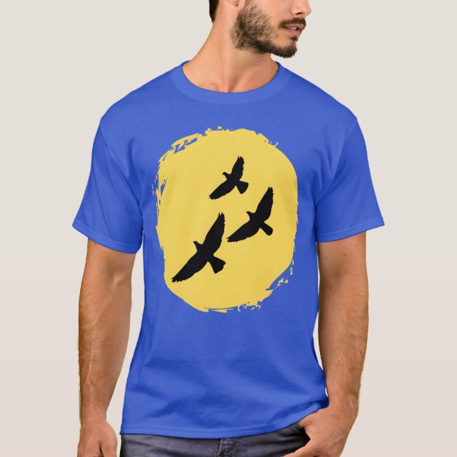 Camiseta Vintage de diseño de aves (Anverso)
