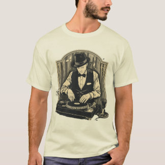 Camiseta vintage de DJ de speakeasy
