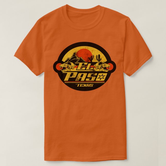 Camiseta Vintage de El Paso Texas (Diseño del anverso)
