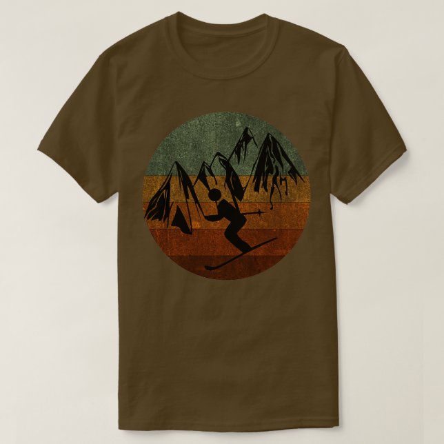 Camiseta vintage de esquí (Diseño del anverso)