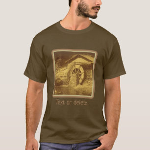 Camiseta Vintage de estanque de rueda de agua personalizado