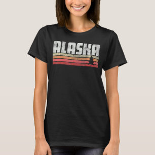 Camiseta Vintage de estilo retro Alaska años 70 hombres de 