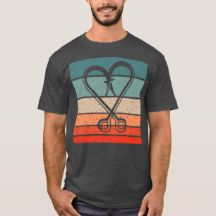 Camiseta Vintage de estilo retro de los ganchos de pesca 26