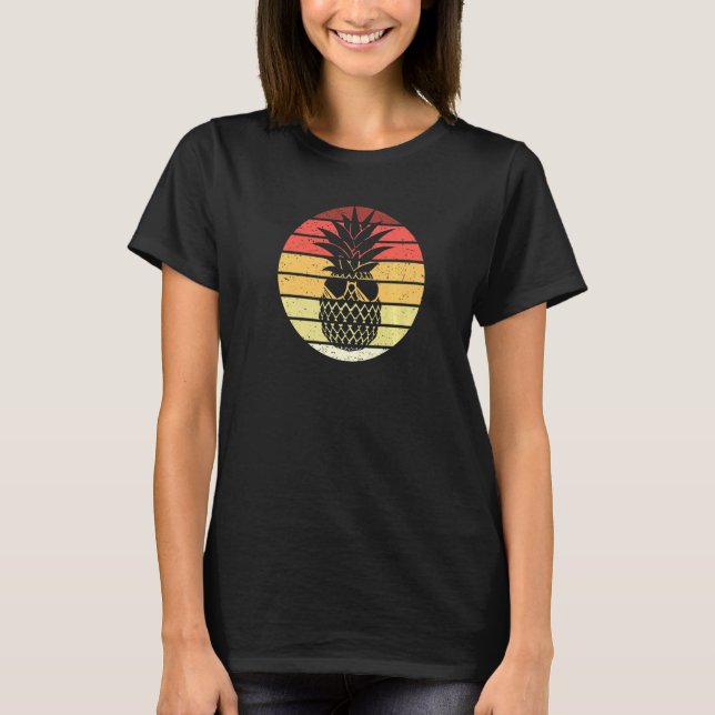 Camiseta Vintage de estilo retro de piña 4 (Anverso)