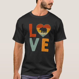 Camiseta Vintage de estilo retro grizzly Bear gráfico lindo