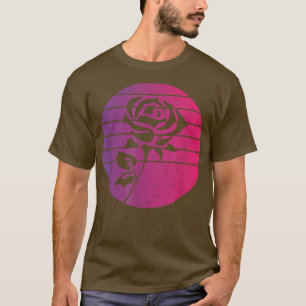 Camiseta vintage de estilo retro Rosa