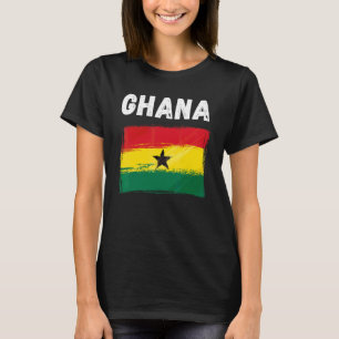 Camiseta Vintage de feriado con bandera de Ghana ondea band