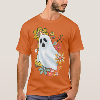 Camiseta Vintage de flores retro Groovy Cstume de Halloween
