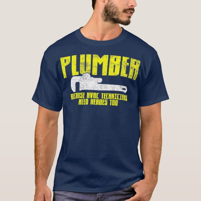 Camiseta Vintage de fontanería (Anverso)