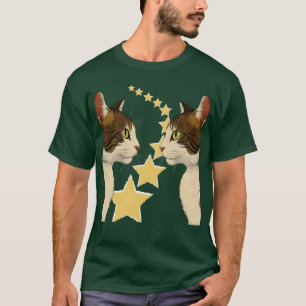 Camiseta Vintage de gatos con espejos
