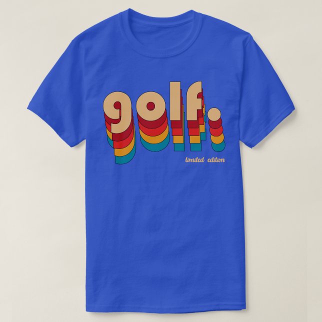 Camiseta Vintage de golf (Diseño del anverso)