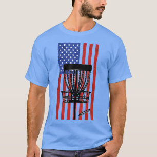 Camiseta Vintage de Golf en disco Bandera estadounidense al