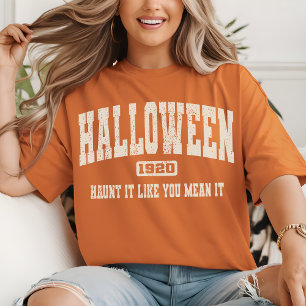 Camiseta Vintage de Halloween, Camiseta de Cita Fa