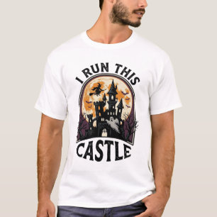 Camiseta Vintage de Halloween Castillo Embrujado B