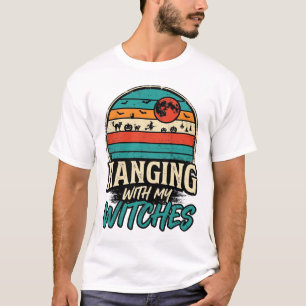 Camiseta Vintage de Halloween Colgando Con Mis Bru