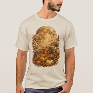 Camiseta vintage de Halloween con temática de luna