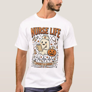 Camiseta Vintage de Halloween de Fantasma de Calab