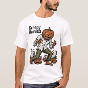 Camiseta Vintage de Halloween de Monstruo de Cabez