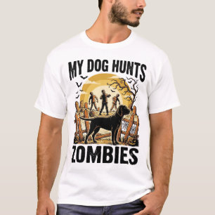 Camiseta Vintage de Halloween de Perro Cazador de 