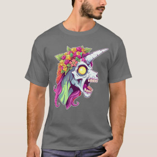 Camiseta Vintage de Halloween de Unicorn Zombicorn