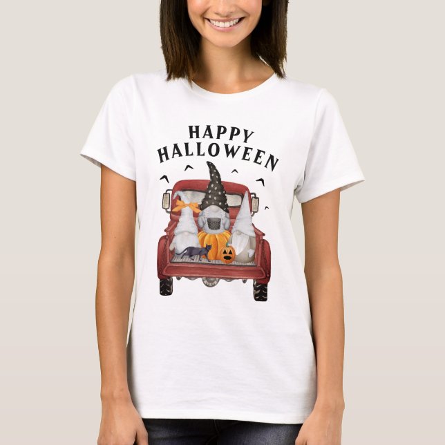 Camiseta Vintage de Halloween Gnomes (Anverso)