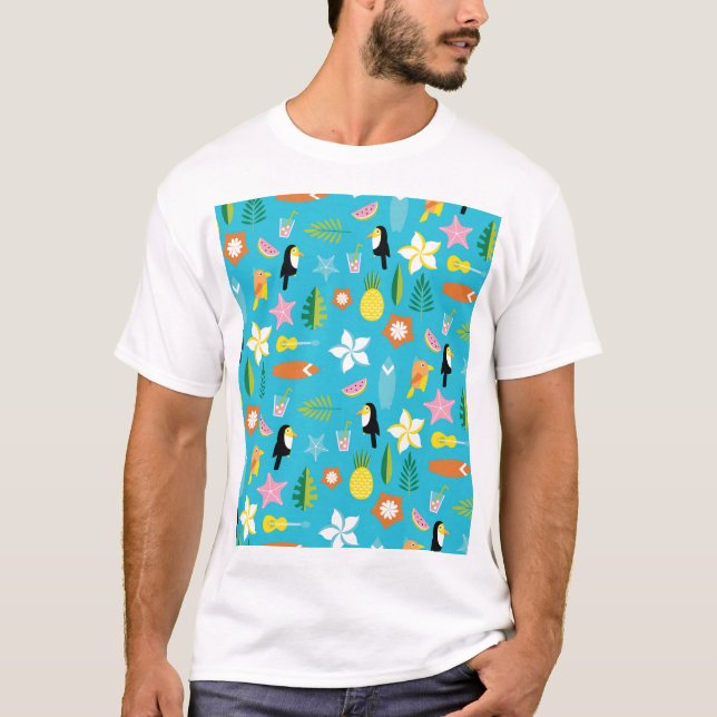 Camiseta Vintage de Hawaii Toucan (Anverso)