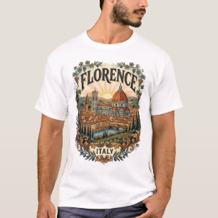Camiseta vintage de hombre de Florencia Italia