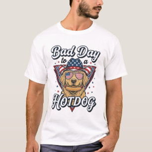 Camiseta Vintage de Hotdog Retriever Dorado Patrió