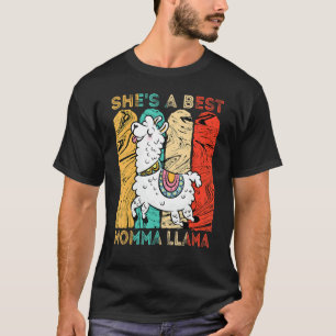 Camiseta Vintage de la Alpaca es la mejor mamá que llama ma