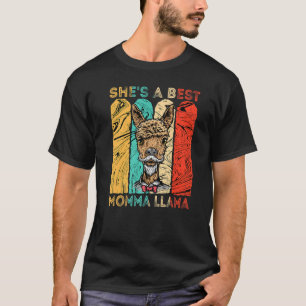 Camiseta Vintage de la Alpaca es la mejor mamá que llama ma