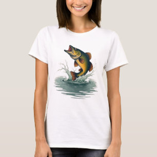 Camiseta Vintage de la aventura de la pesca de bajura