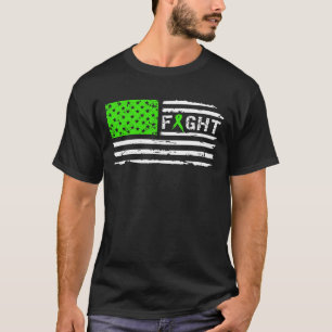 Camiseta Vintage de la bandera americana del cáncer del