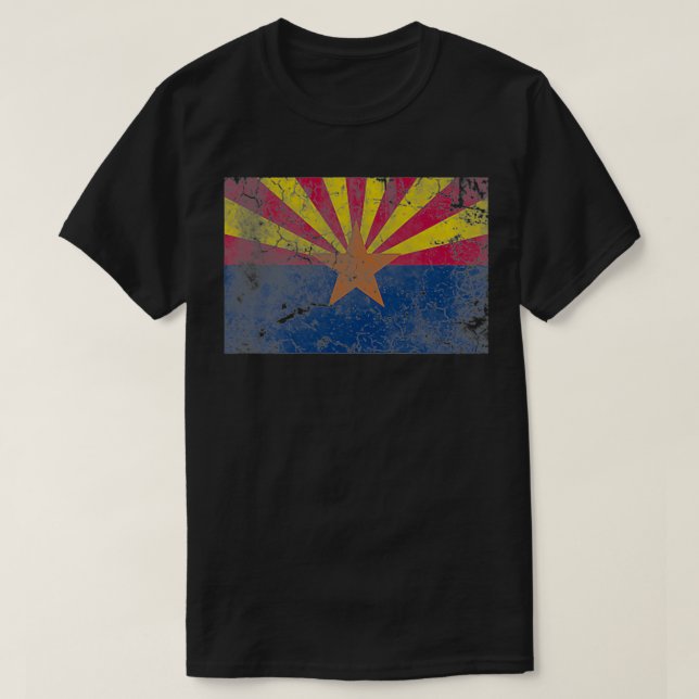 Camiseta Vintage de la bandera de Arizona (Diseño del anverso)