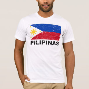 Camiseta Vintage de la bandera de Filipinas