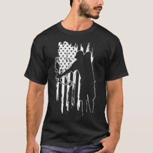 Camiseta Vintage de la bandera estadounidense del arquero d