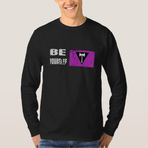 Camiseta Vintage de la bandera lesbiana - Be Yourself - Vin