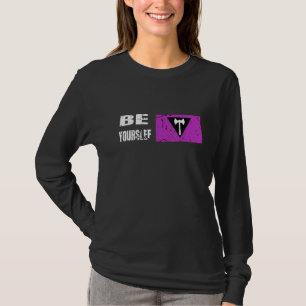Camiseta Vintage de la bandera lesbiana - Be Yourself - Vin