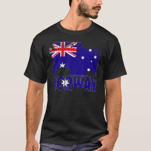 Camiseta Vintage de la bandera noruega estrafalario estrang