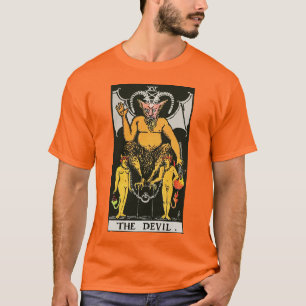 Camiseta Vintage de la Carta de Tarot El Diablo