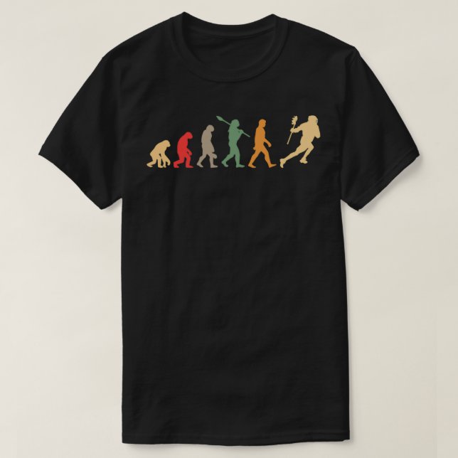 Camiseta Vintage de la evolución de Lacrosse (Diseño del anverso)