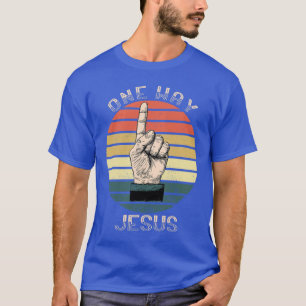 Camiseta Vintage de la fe cristiana de una manera Jesús